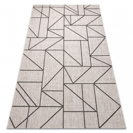 tkaný sisalový floorlux koberec 20605 strieborný / čierny / béžový  240x330 cm