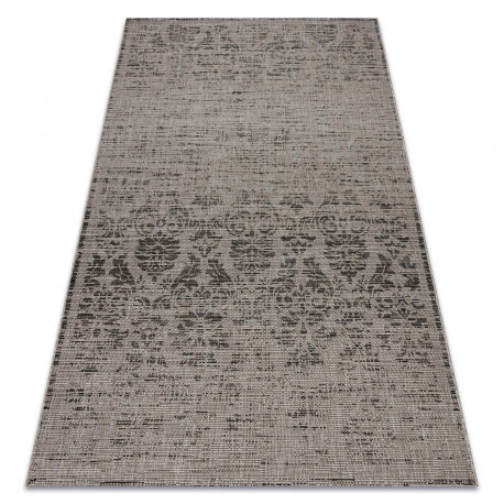 Tkaný sisalový koberec Floorlux 20211 strieborný  / čierny 240x330 cm