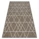 Tkaný sisalový koberec Floorlux 20508 taupe / šampanské Trojuhoľníky 240x330 cm
