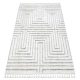 Koberec SEVILLA Z788A labirint, biely / sivý Berber shaggy 140x190 cm