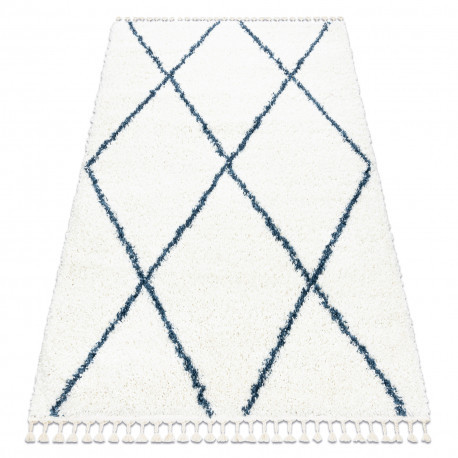 Koberec BERBER UNION 3683 Krémový / Arbor so strapcami shaggy 160x220 cm