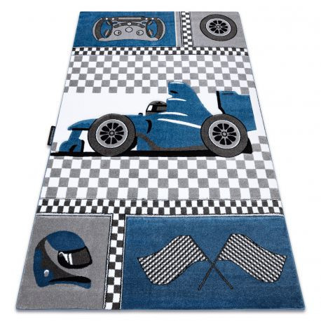 PETIT koberec RACE FORMULA 1  Modrý 180x270 cm
