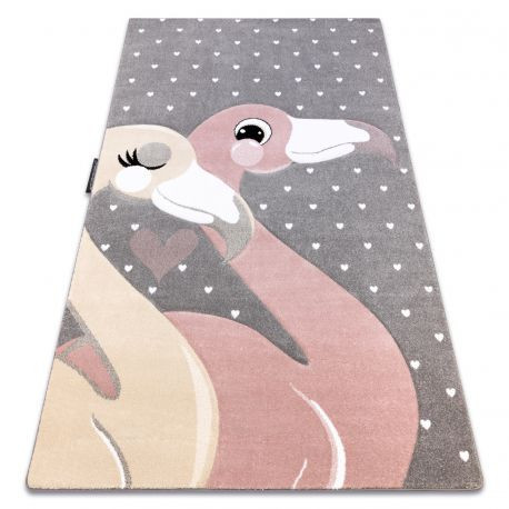 PETIT Koberec FLAMINGOS sivý 80x150 cm