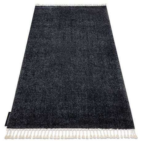 Koberec BERBER 9000 sivý so strapcami shaggy 80x150 cm