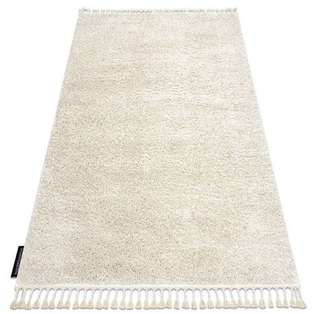 Koberec BERBER 9000 Krémový so strapcami shaggy 240x330 cm