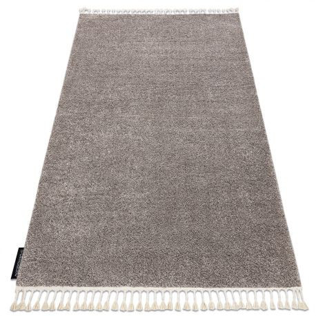 Koberec BERBER 9000 hnedý so strapcami shaggy 240x330 cm