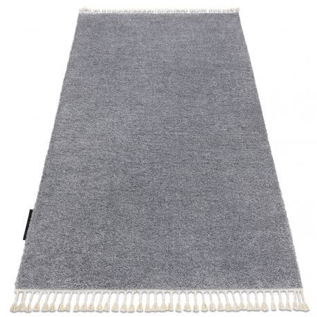 Koberec BERBER 9000 svetlosivý so strapcami shaggy 140x190 cm