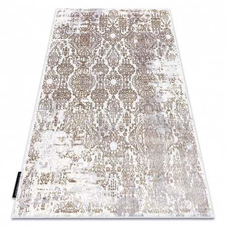 Moderný DE LUXE 2081 vintage -  zlatý / Krémový 140x190 cm