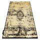 Moderný koberec DE LUXE 2083 vintage - Structural zlatý / sivý 140x190 cm