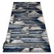 Moderný koberec DE LUXE 462 Geometrické tvary - Structural tmavomodrý / zlatý 140x190 cm