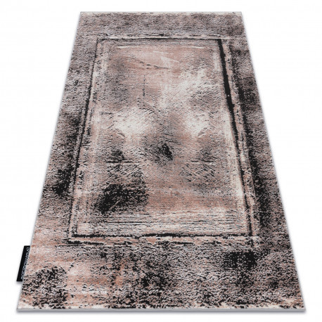 Moderný DE LUXE 634  vintage -  sivý / ružový 140x190 cm