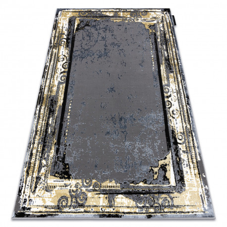 Moderný DE LUXE 628 vintage -  sivý / zlatý 180x270 cm