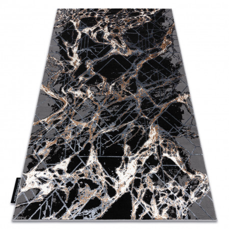 Moderný DE LUXE 622 Abstraktný -  sivý / zlatý 180x270 cm