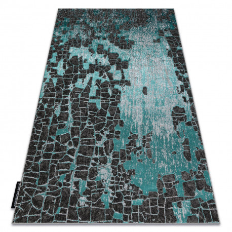 Moderný DE LUXE 2079 vintage -  zelený / Antracitový 180x270 cm