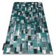 Moderný DE LUXE 6768 Geometrické tvary -  zelený / Antracitový 180x270 cm