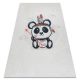 BAMBINO 1129 prateľný koberec panda pre deti protišmykový - Krémový 120x170 cm