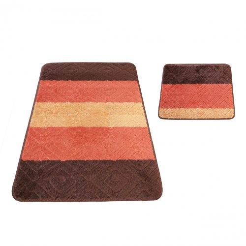 Kúpeľňový set kobercov Montana 03N hnedý set (50 cm x 80 cm a 40 cm x 50 cm)