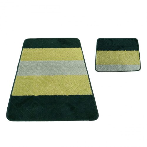 Kúpeľňový set kobercov Montana 03N zelený set (50 cm x 80 cm a 40 cm x 50 cm)