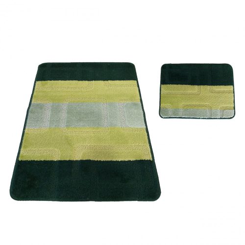Kúpeľňový set kobercov Montana 04N zelený set (50 cm x 80 cm a 40 cm x 50 cm)