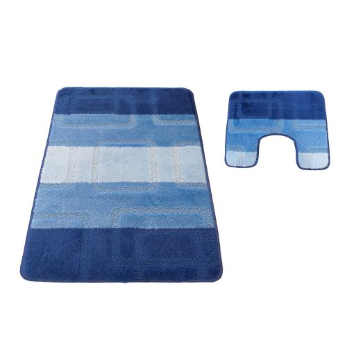 Kúpeľňový set kobercov Montana 04N modrý set (50 cm x 80 cm a 40 cm x 50 cm)