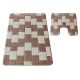 Kúpeľňový set Montana Bornova XL Beige Komplet (50 cm x 80 cm i 40 cm x 50 cm)