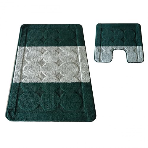 Kúpeľňový set Montana Edremit XL Green Komplet (50 cm x 80 cm i 40 cm x 50 cm)