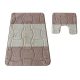 Kúpeľňový set Montana Sariyer Beige Komplet (50 cm x 80 cm i 40 cm x 50 cm)