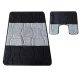 Kúpeľňový set Montana Sariyer Black Komplet (50 cm x 80 cm i 40 cm x 50 cm)