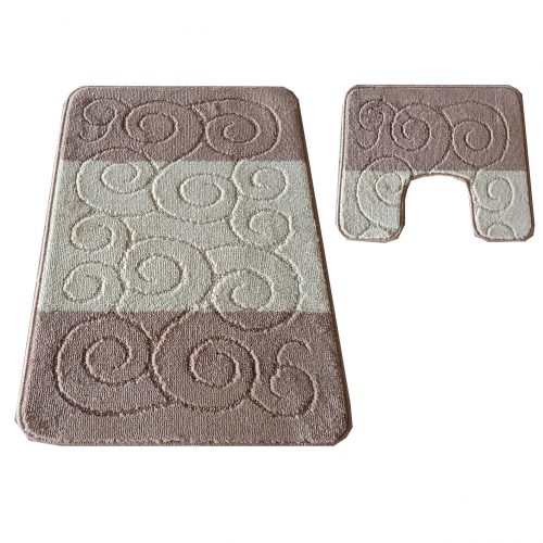 Kúpeľňový set Montana Sile Beige Komplet (50 cm x 80 cm i 40 cm x 50 cm)