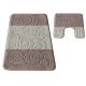Kúpeľňový set Montana Sile Beige Komplet (50 cm x 80 cm i 40 cm x 50 cm)