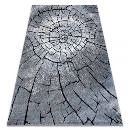 Moderný koberec COZY 8875 Wood - Structural 2 hrúbky sivý / modrý 240x330 cm