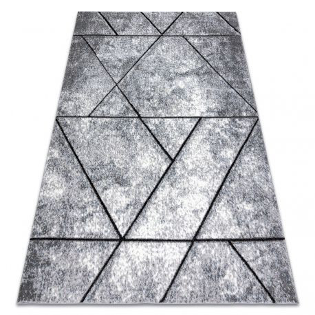 Moderný koberec COZY 8872 Wall, Geometrické tvary, - Structural 2 hrúbky sivý / modrý 180x270 cm