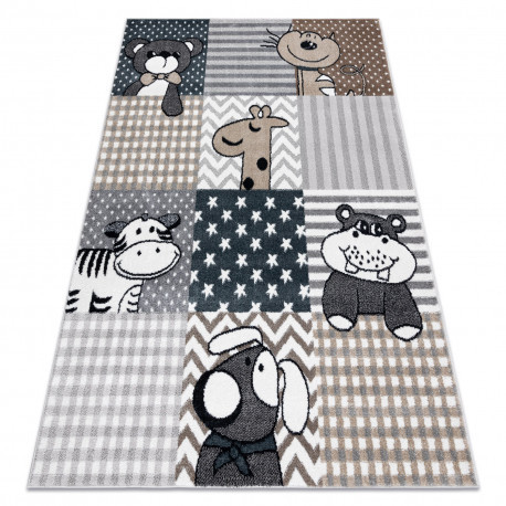 Koberec FUN Pets pre deti, sivý 140x190 cm
