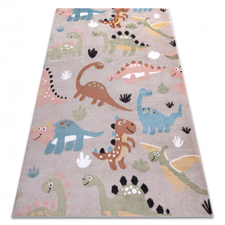 koberec FUN Dino pre deti,  Béžový 240x330 cm