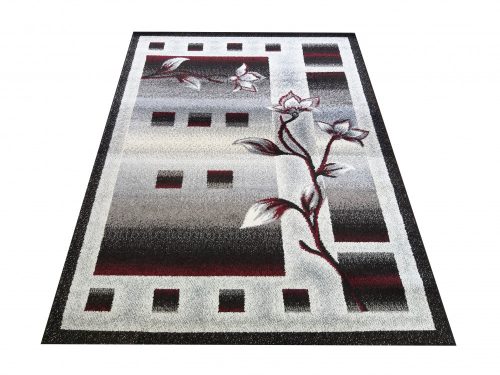 Koberec OTTO 02 sivý-červený 240 x 330 cm
